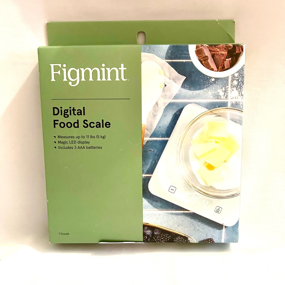 NIB 11lb Digital Kitchen Food Scale White - Figmint™: Touch Controls
